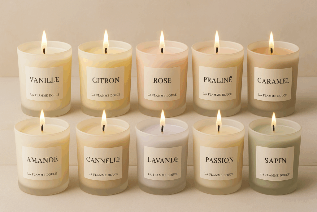 Nos merveilleuses bougies La Flamme Douce